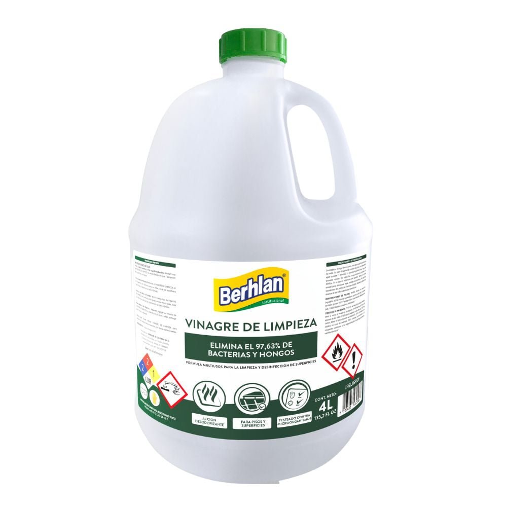 VINAGRE DE LIMPIEZA BERHLAN X4000 ML