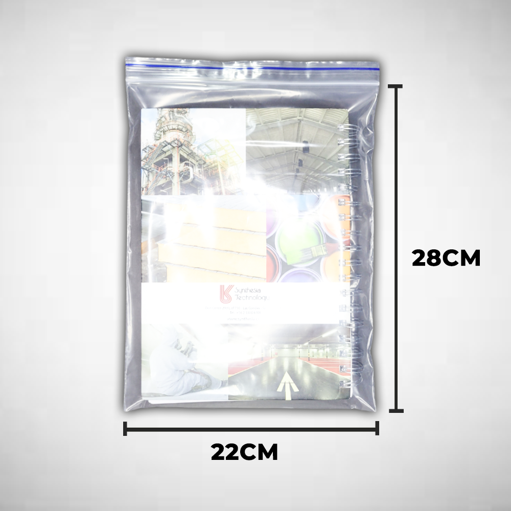 Bolsa Zipper 22 litros x 14 ancho para almacenamiento de alimentos profesional