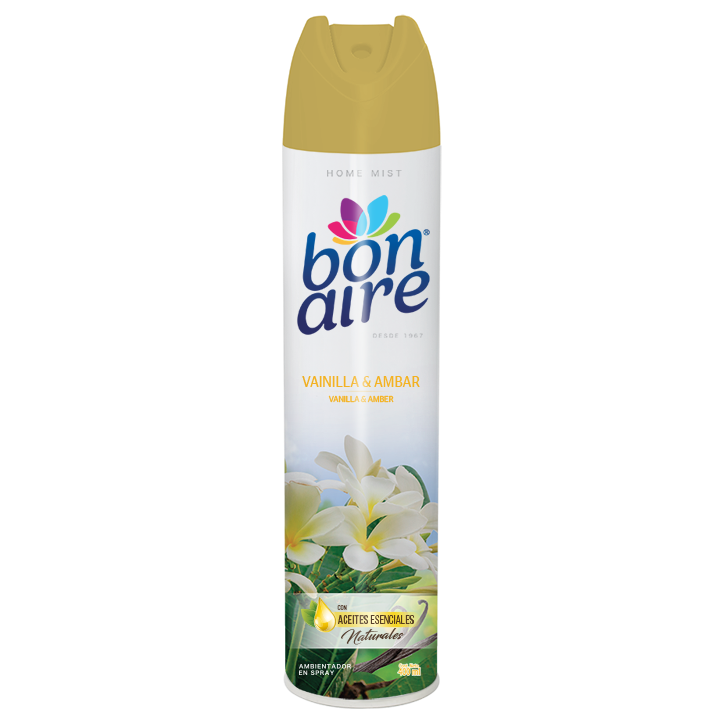 Ambientador spray 360 ml aroma vainilla para uso institucional