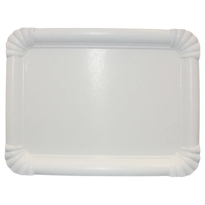 Bandeja blanca de cartón número 1 para servicio de alimentos