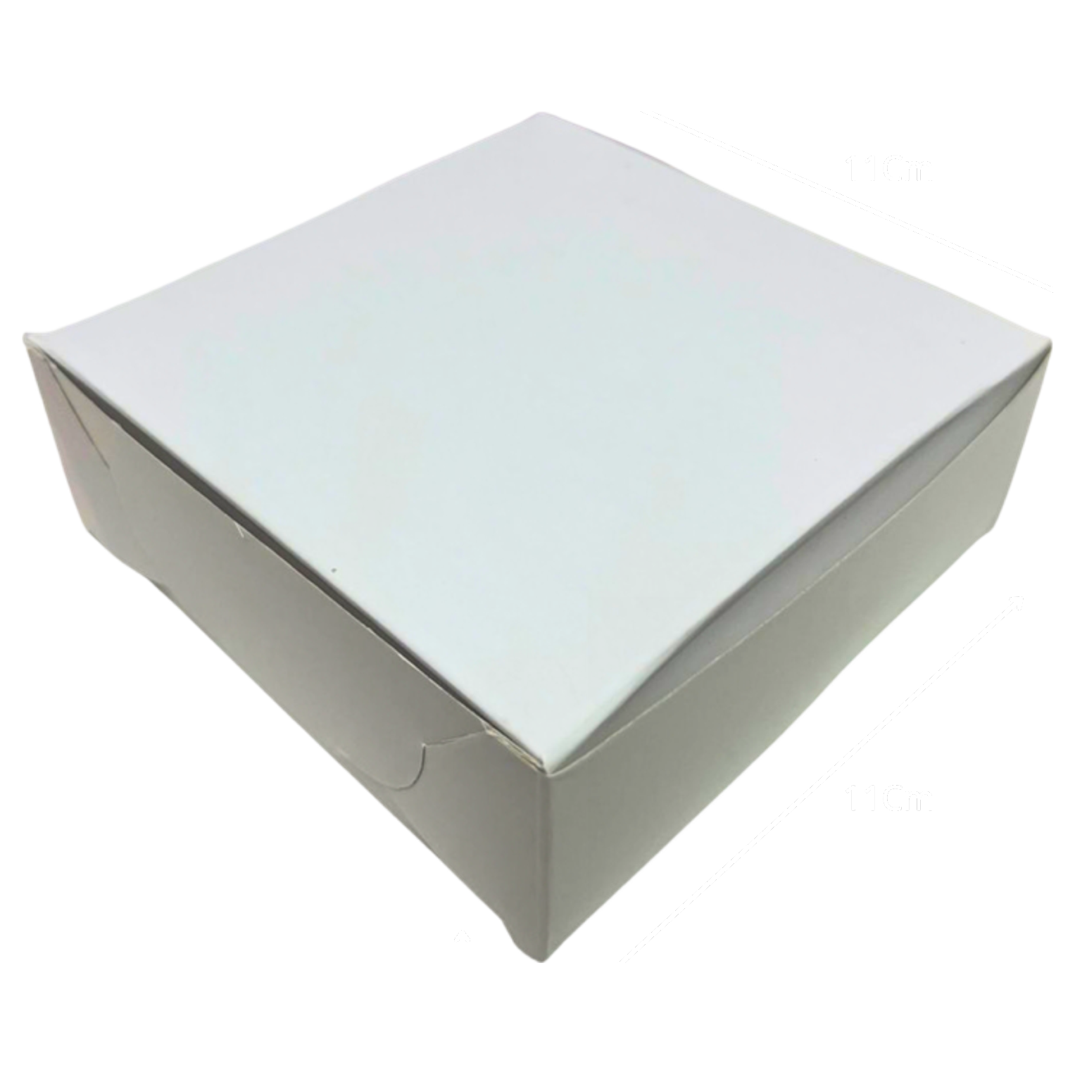 Caja blanca pequeña para comida 14x11.5x5 cm, empaque profesional