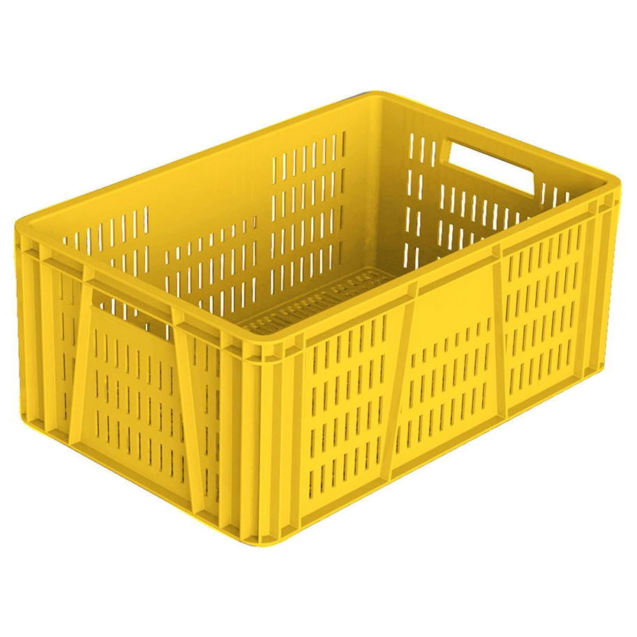 Caja fondo lineal pared lineal 60x40x25 amarillo para cocina profesional