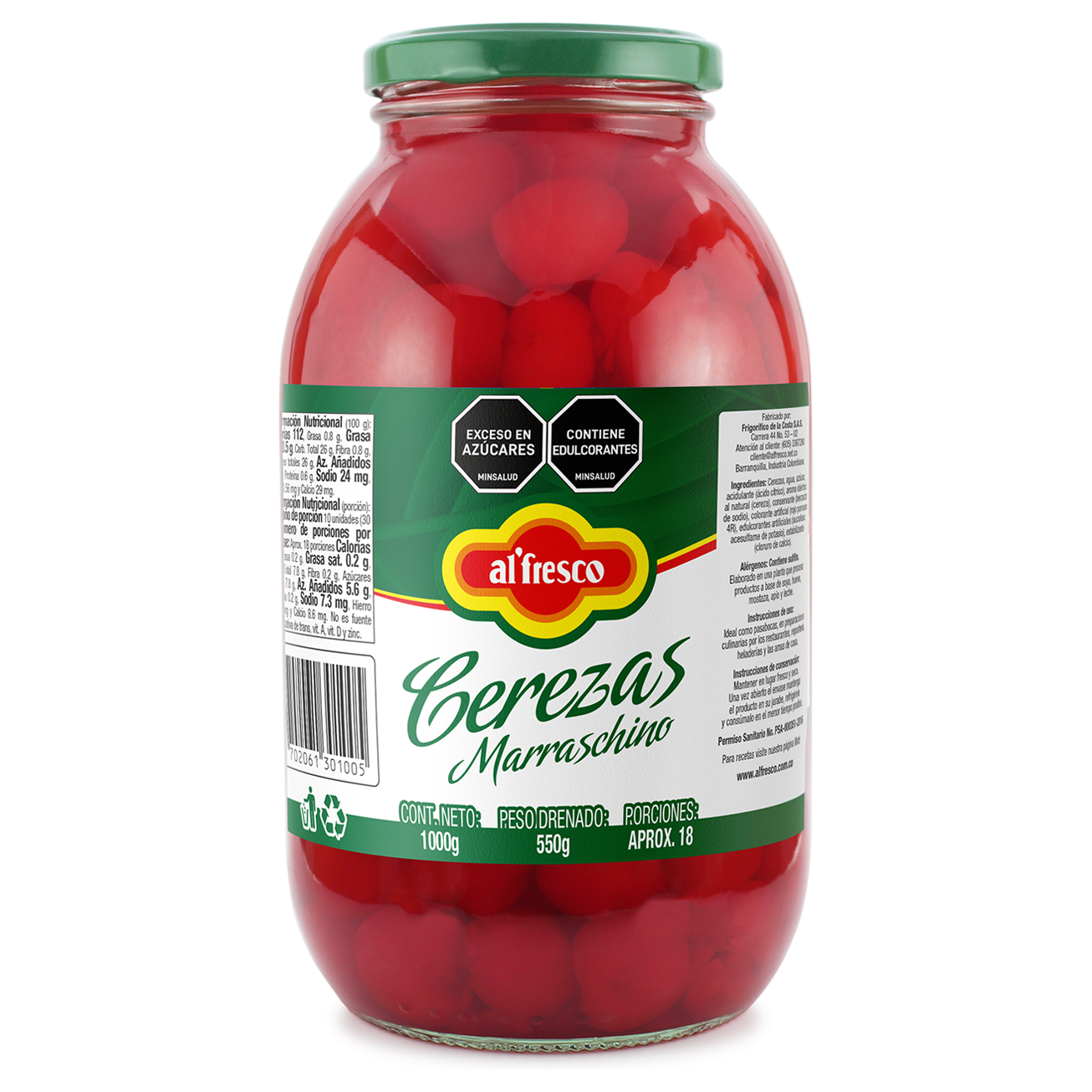 Cereza Alfresco x1000 grs