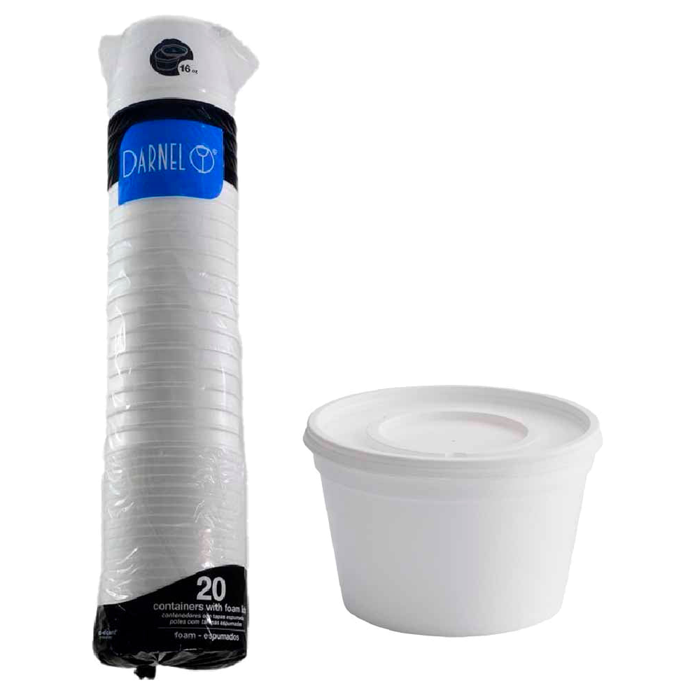 Contenedor desechable Bioform 16 oz para alimentos, caja x25 unidades