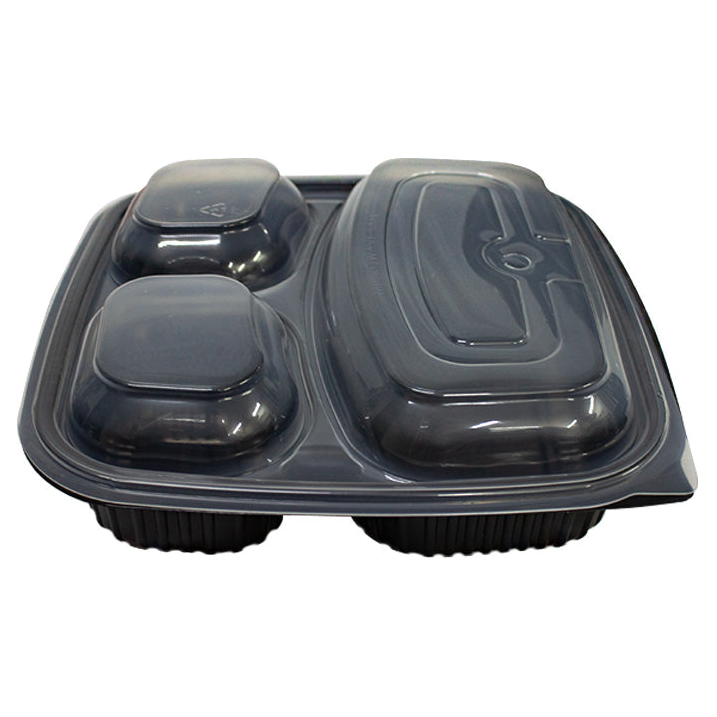 Contenedor con tapa Geopack 10 desechable para alimentos, caja x20