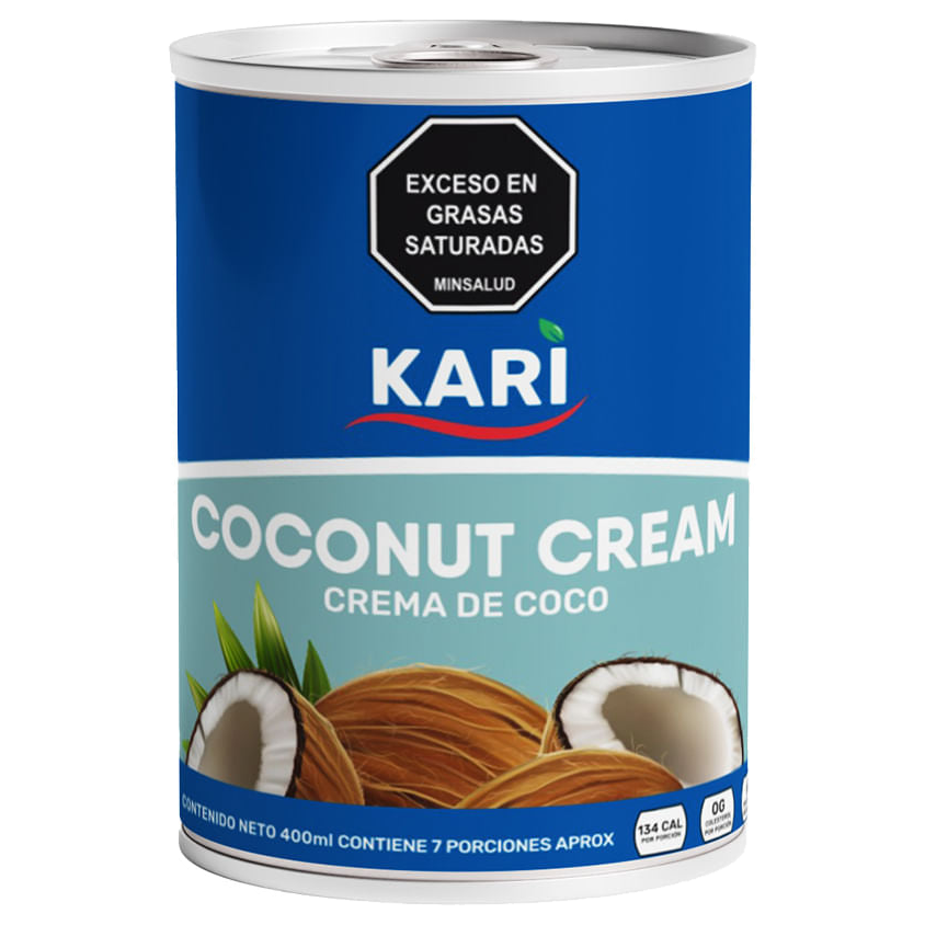 Crema de Coco Kari presentación 400 ml para uso profesional