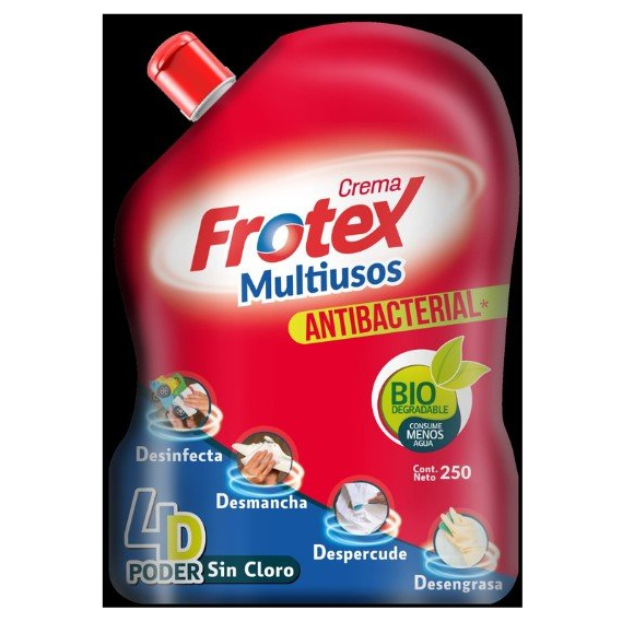 Crema desengrasante Frotex Mecanox presentación display x250 para limpieza institucional