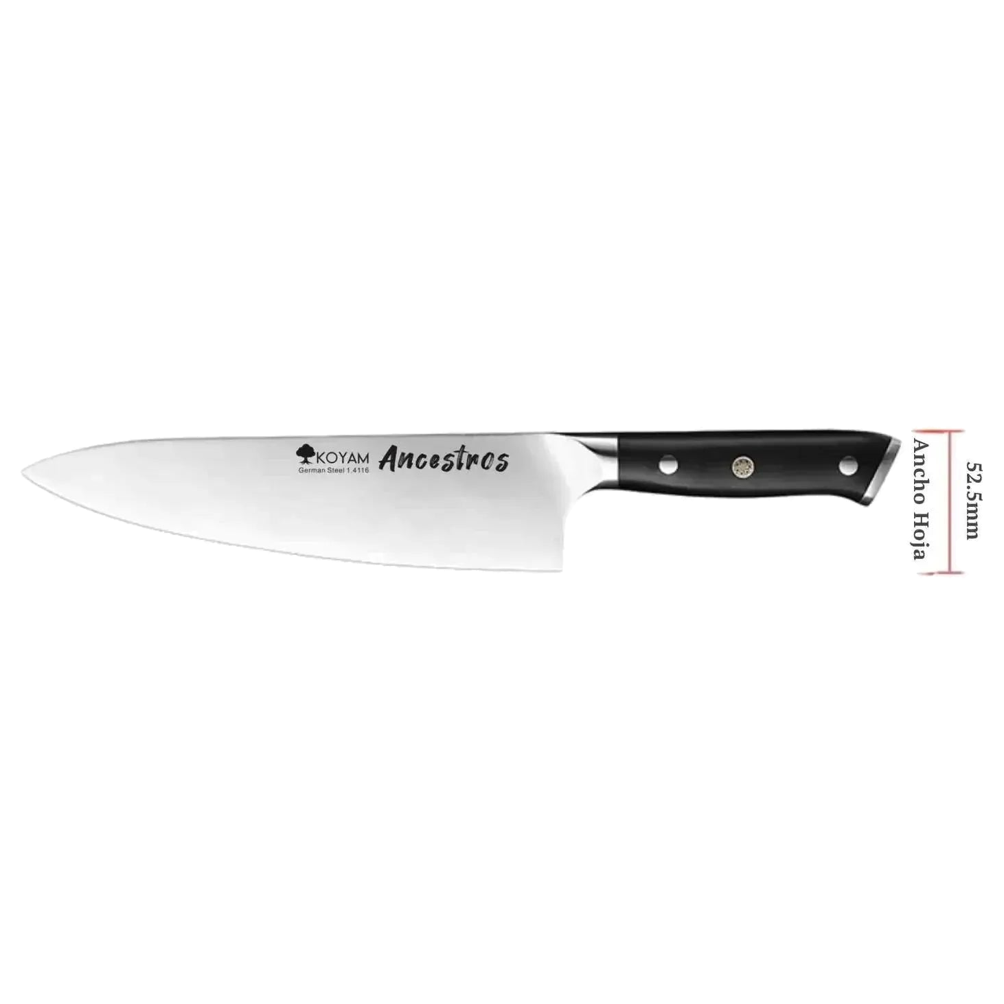 Cuchillo Chef mango beige 10 pulgadas Horeca Center uso profesional