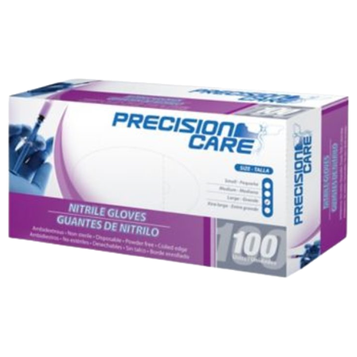 Guante nitrilo precision negro talla L empaque x100 unidades