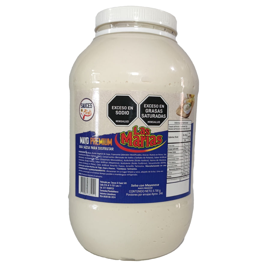 Mayonesa Horeca Galon Plástico 3450 grs