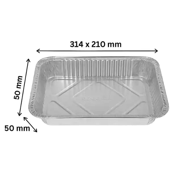 Molde de aluminio Mio-061 Carta desechable para alimentos