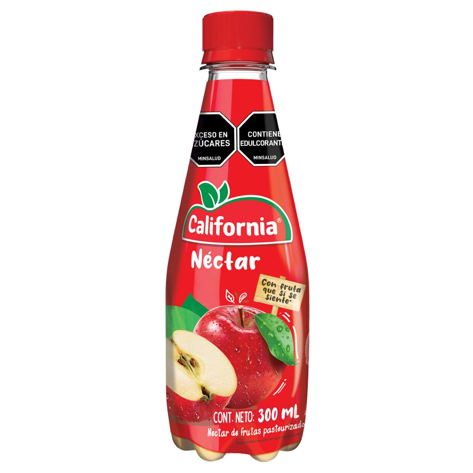 Néctar California Manzana Pet 300 ml caja x24 unidades