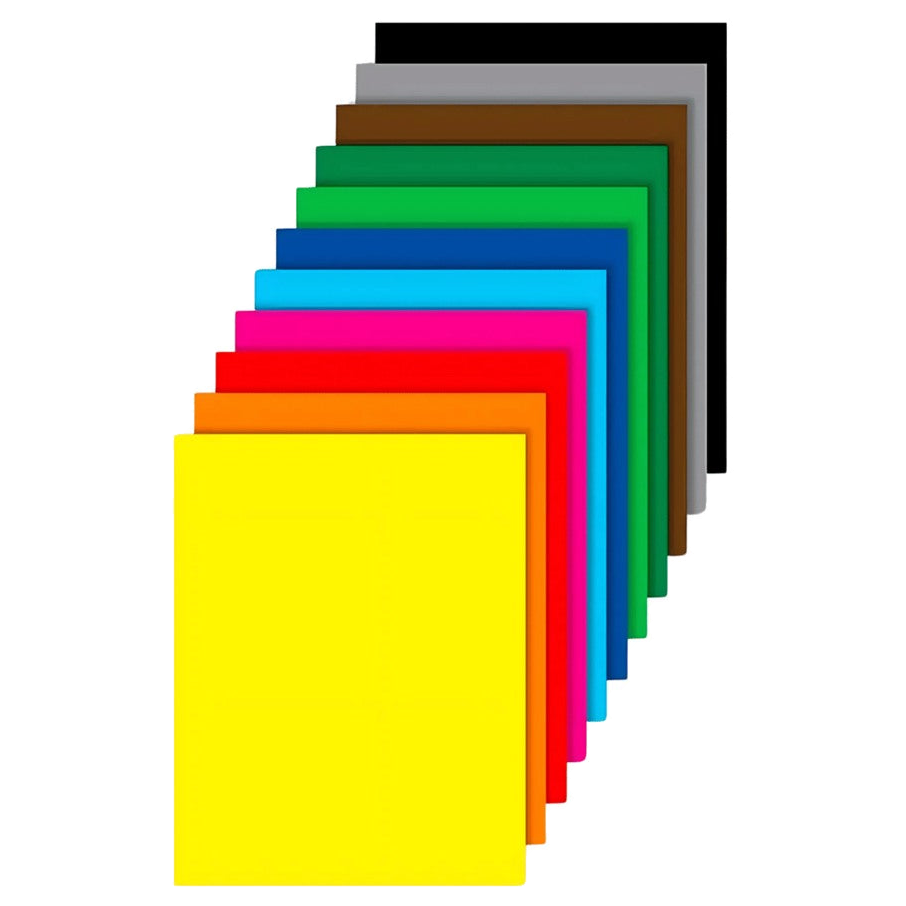 Papel Silueta Surtido 1/8 x 7 unidades para papelería administrativa
