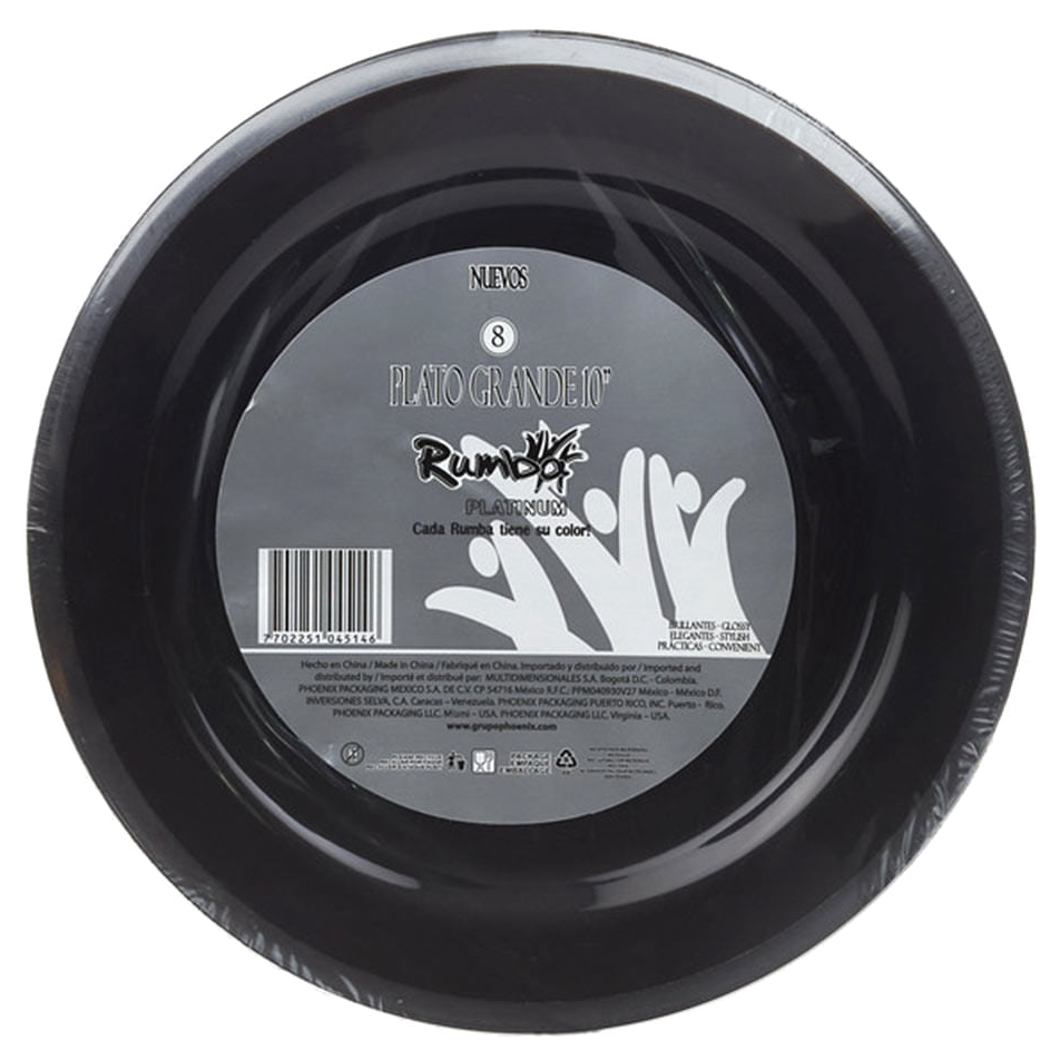 Plato Rumba Platinum 10 Pulg 12
