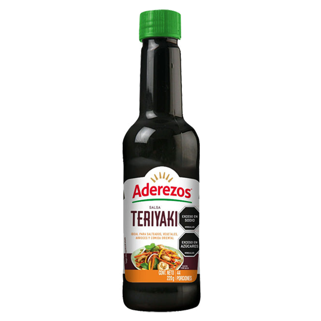Salsa Teriyaki Aderezos presentación 220 gramos para cocinas profesionales