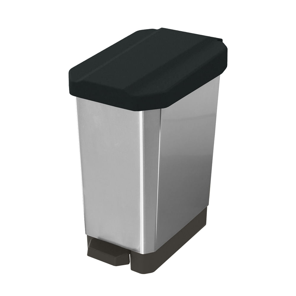 Papelera Pedal 22 L Negro-iml-metalizado