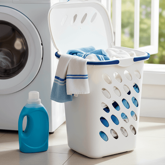Canasta para Ropa con Tapa/46 L/blanco