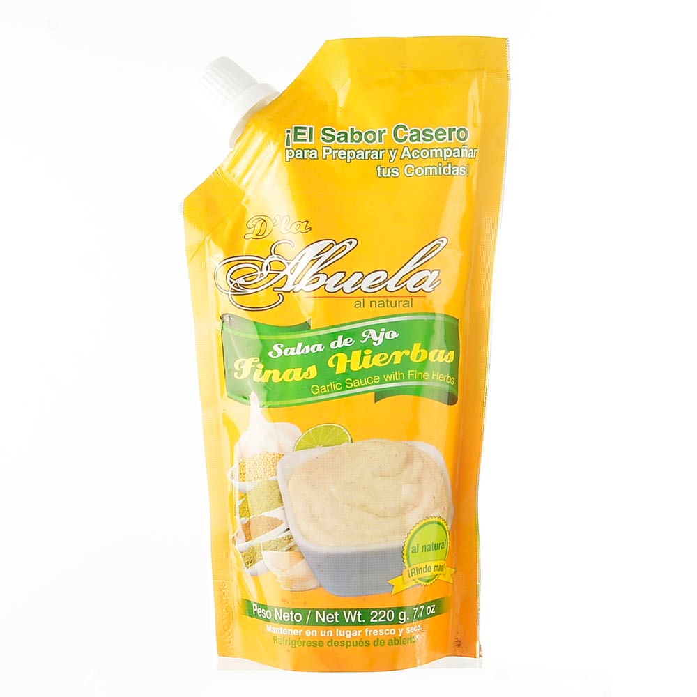 Salsa de Ajo Finas Hierbas la Abuela x220 gr
