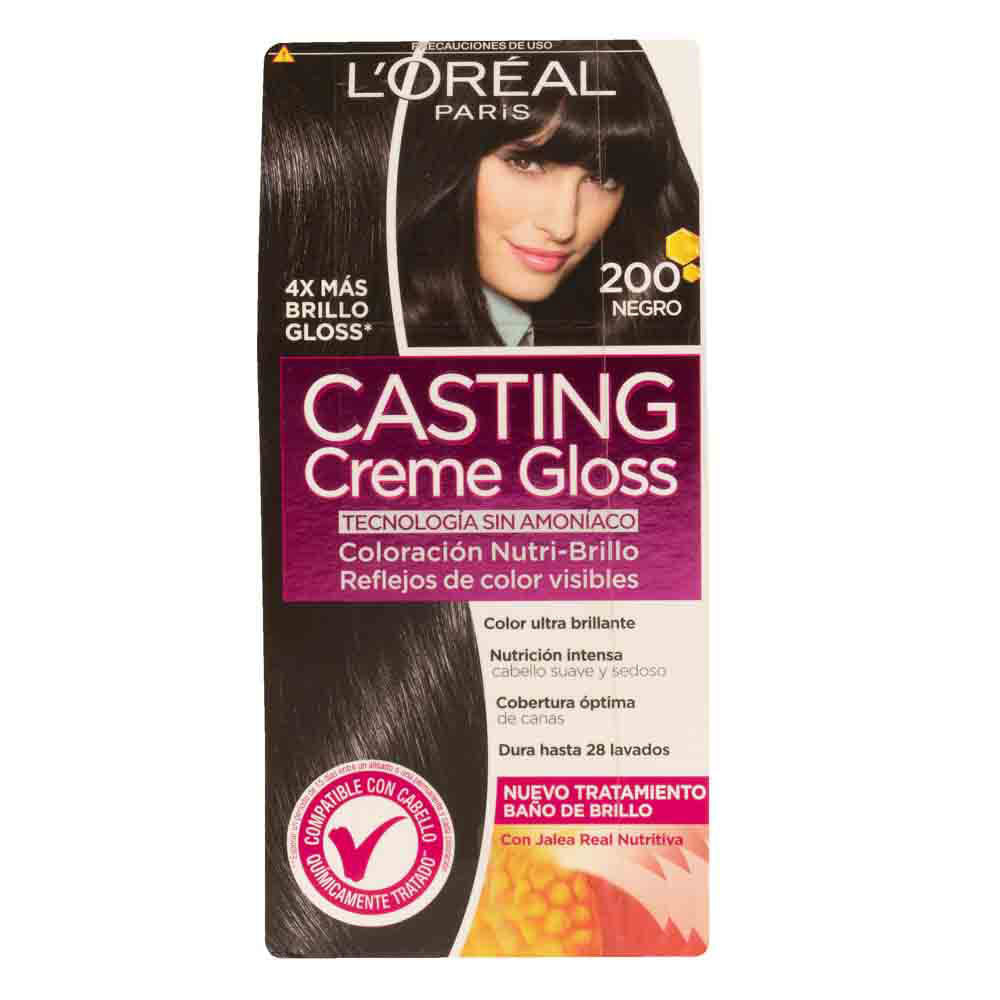 Tinte P/cabello Casting 200 Negro