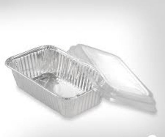 Molde rectangular 6Oz + tapa plastica 50 unidades