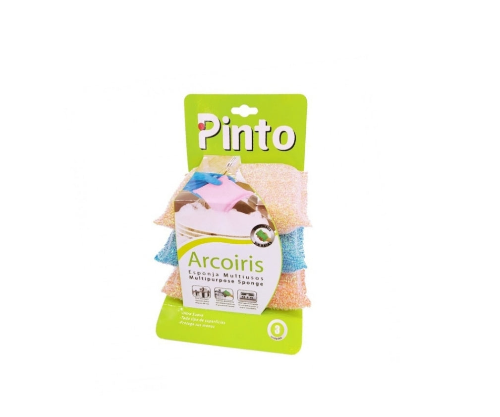 Esponja Multiusos Arcoiris x3und