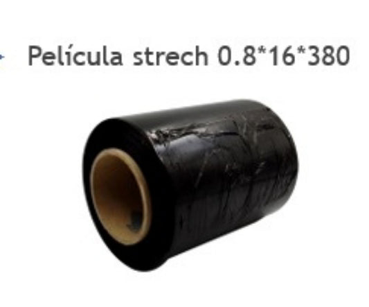 Pelicula strech 0.8*16*450 Negro