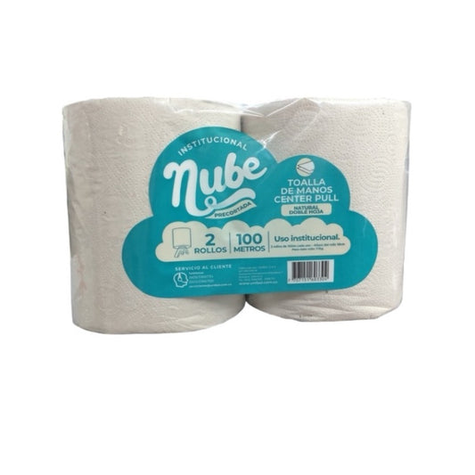 Toalla Center Flow Nube x 6 Rollos de 100M C/U