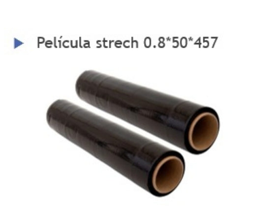 Pelicula strech 0.8*50*450 Negro