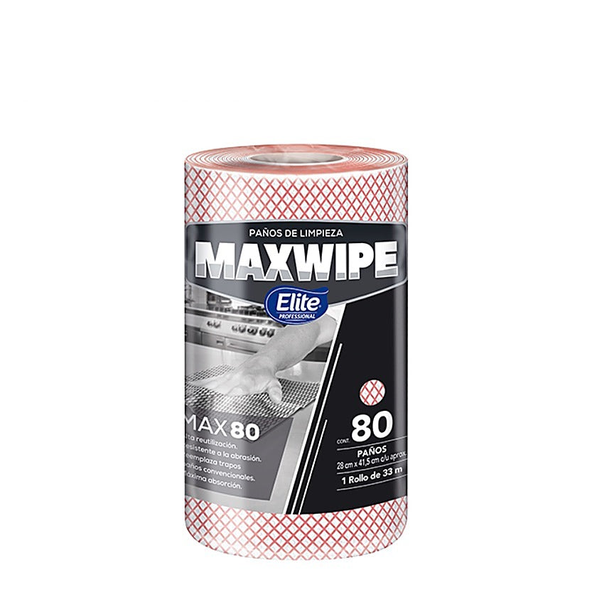 Paños verdes Maxwipe 80 x80 para uso institucional en hoteles y restaurantes