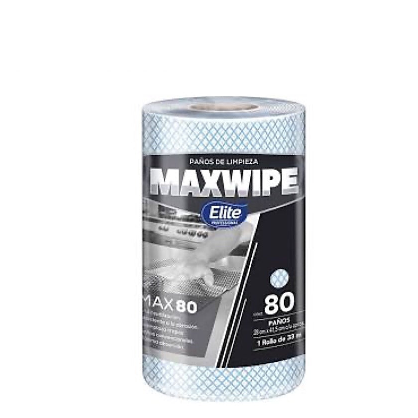 Paños azules Maxwipe 80 x 80 para uso institucional en hoteles y restaurantes