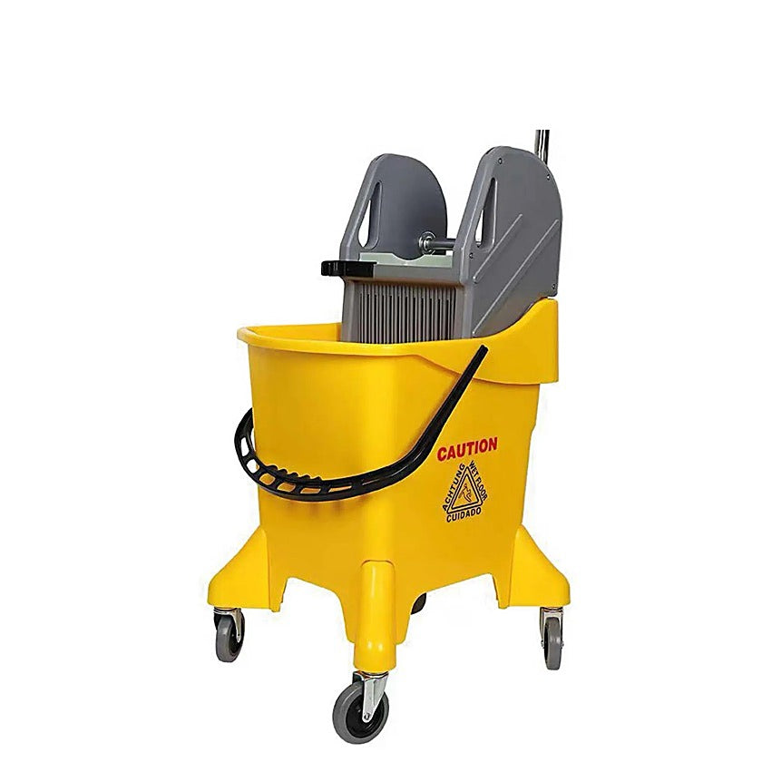 Carro balde exprimidor 31 litros con manguera para limpieza profesional