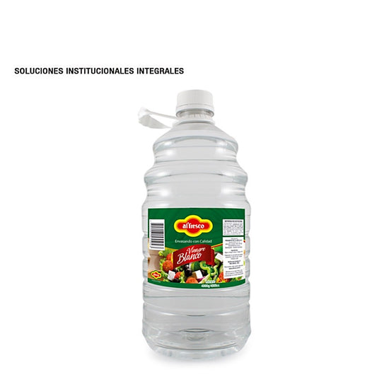 Vinagre Blanco Galón 4000 g marca Alfresco para cocinas profesionales