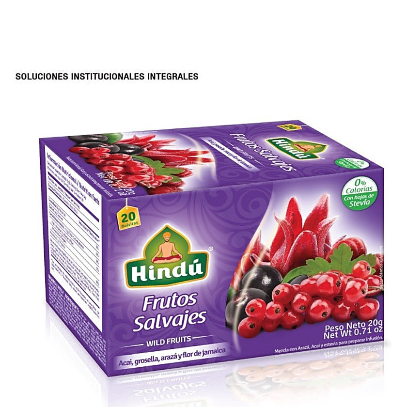 Infusión Hindu Frutos Salvajes display x20 para servicios de alimentación