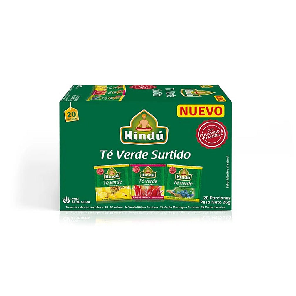 Té Himalaya Verde Surtido presentación display x20 unidades para negocios de alimentos