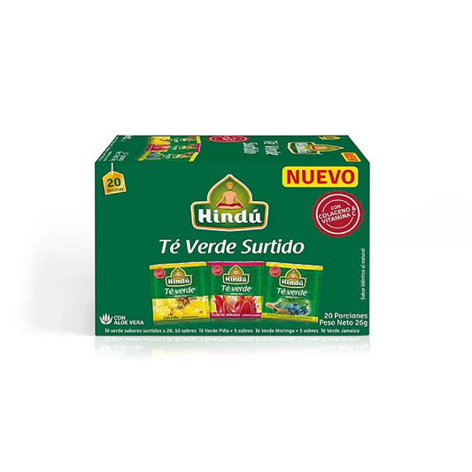 Té Himalaya Verde Surtido presentación display x20 unidades para negocios de alimentos