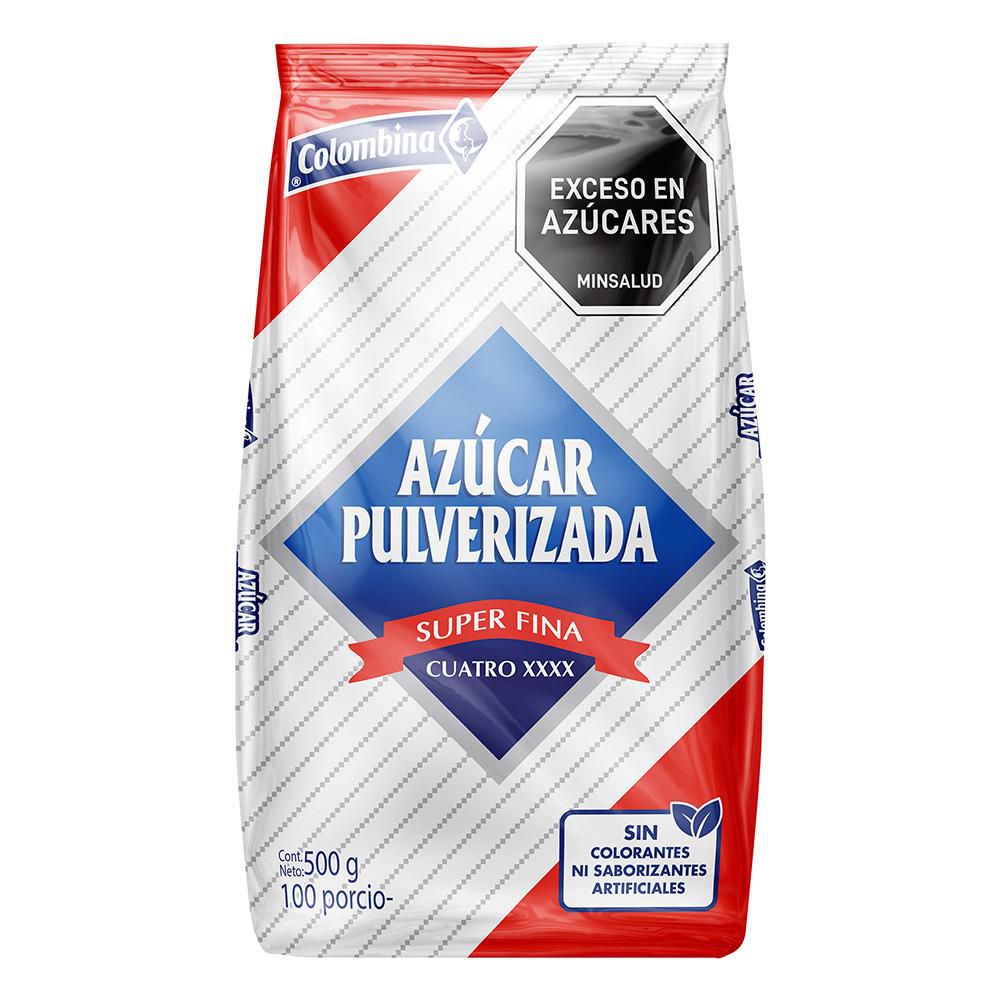 Azúcar Pulverizada Colombina 4x x500 gr