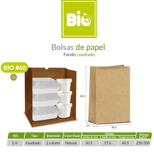 Bolsa Papel Prem Bio #60