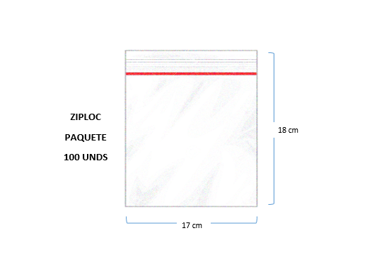 BOLSA ZIPPER 18L X 17A PX100