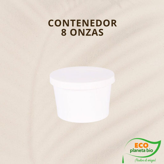 Contenedor Rigido con Tapa 8 oz