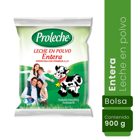 Leche Polvo Entera Proleche x 900 grs