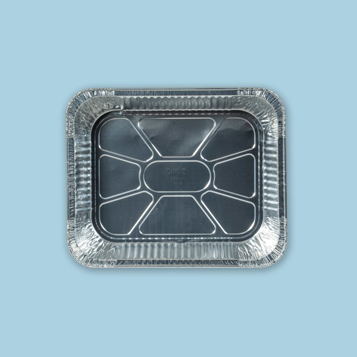 Bandeja de aluminio desechable oficio 12, caja por 6 unidades