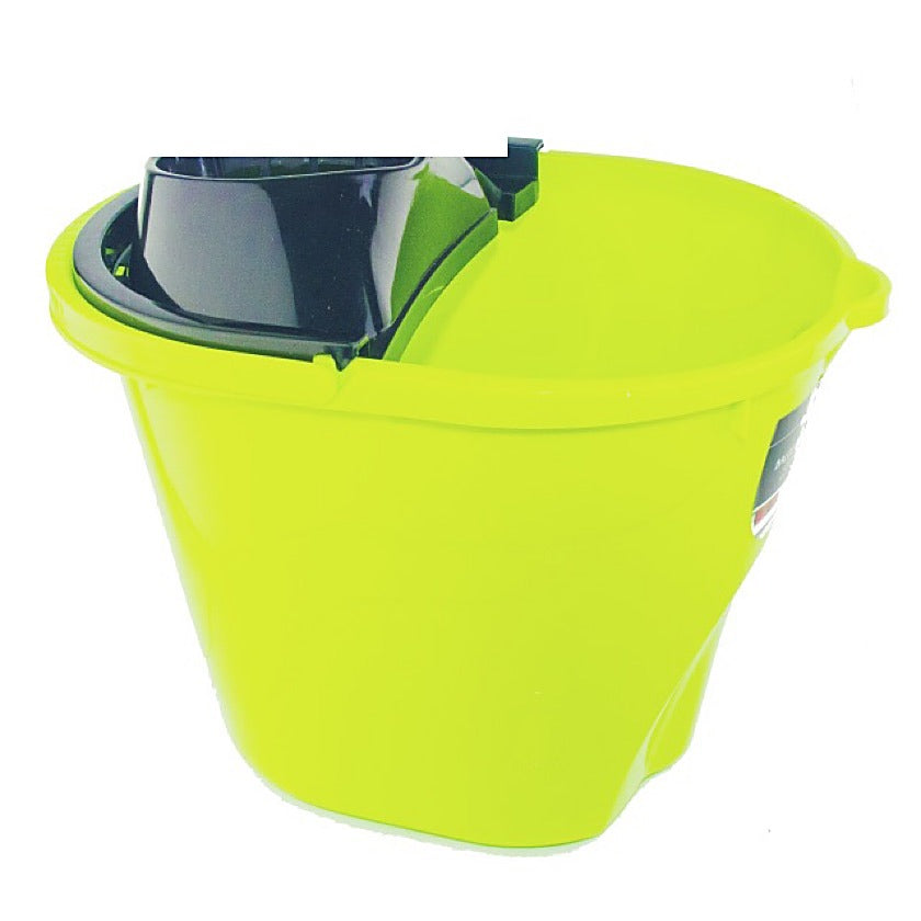 Balde con escurridor 12 litros Fibratex para limpieza profesional