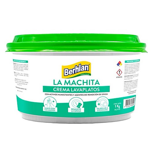 Crema lavaplatos Manchita sin olor presentación 1000 gramos para uso institucional