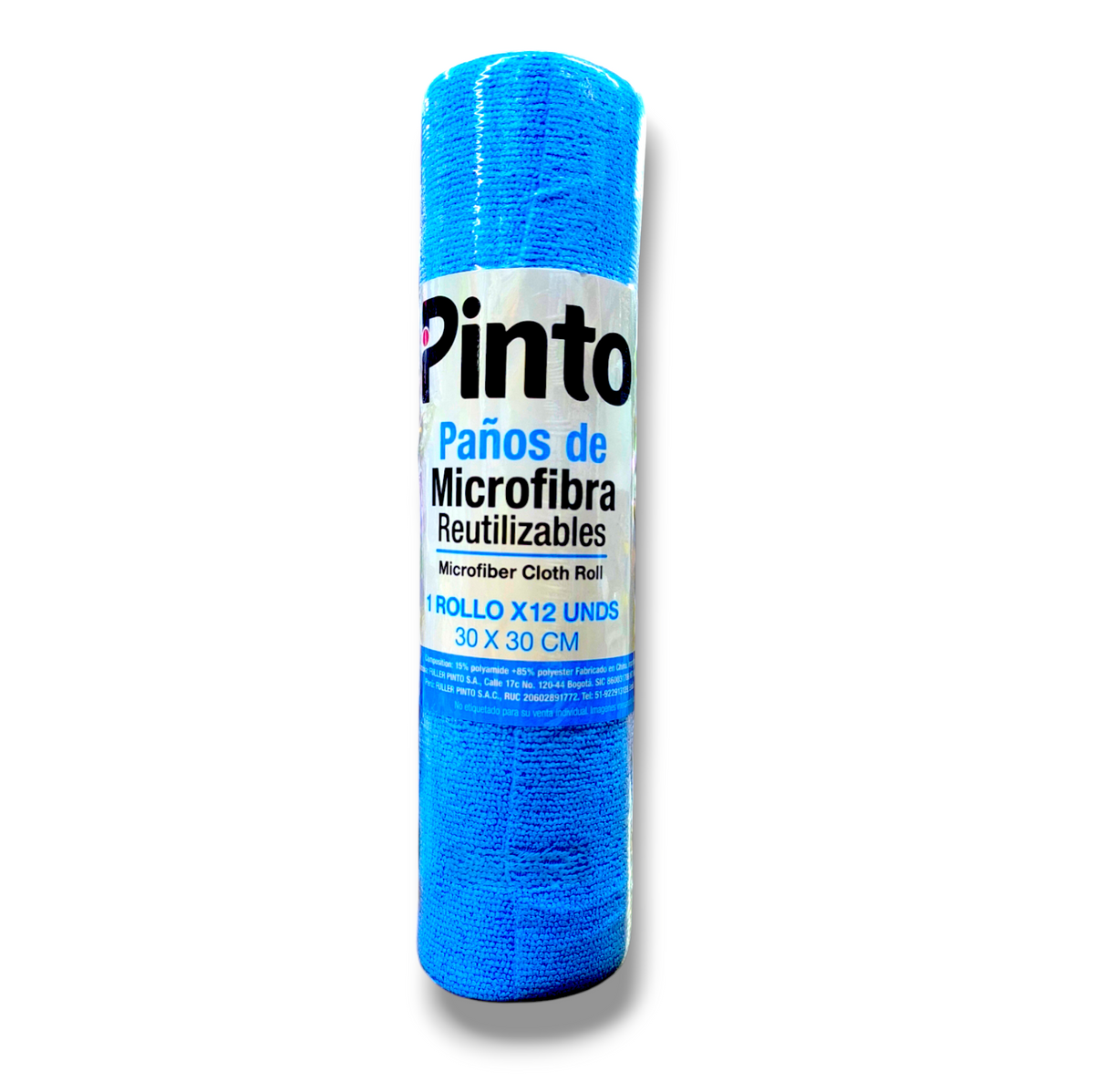 ROLLO DE PAÑOS MICROFIBRA AZUL X12 30X30 CM  R/014064