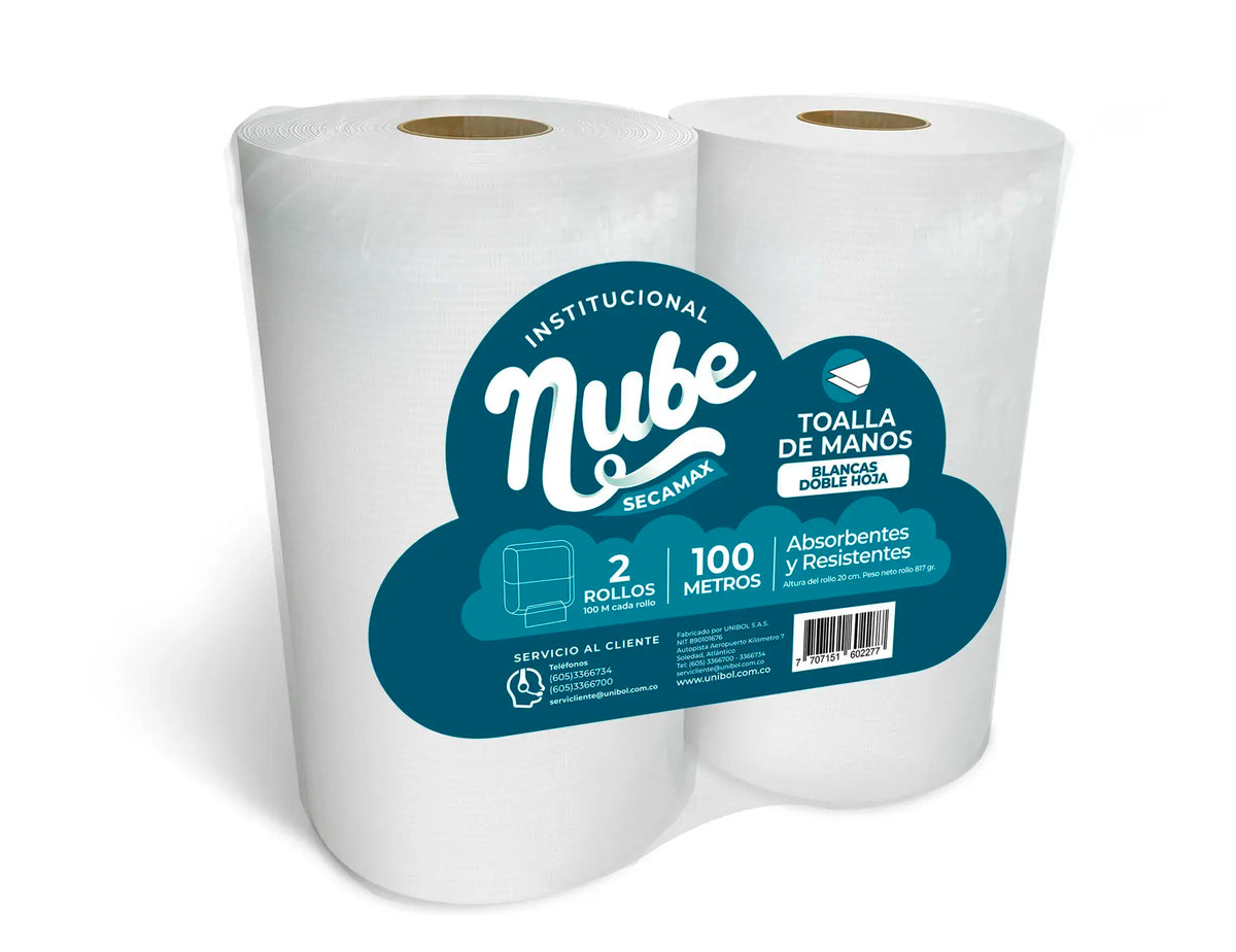 TOALLA ROLLO NUBE NAT/DH 2X150 MT