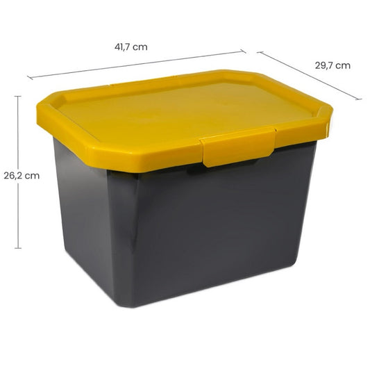 Caja Organizadora Con Broches Estrabox X 20 Litros