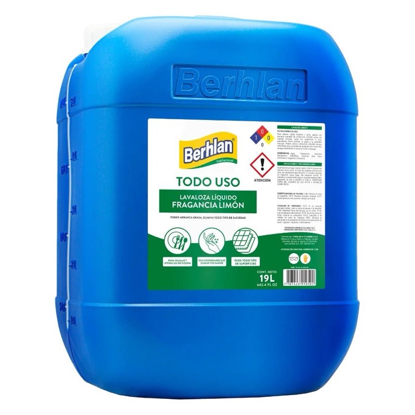 Detergente Líquido Todo Uso Limon Cuñete X 19 Litros