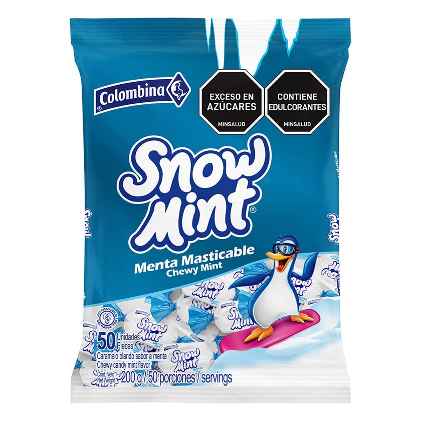 Menta Snow Mint Bolsa X 100 Unidades