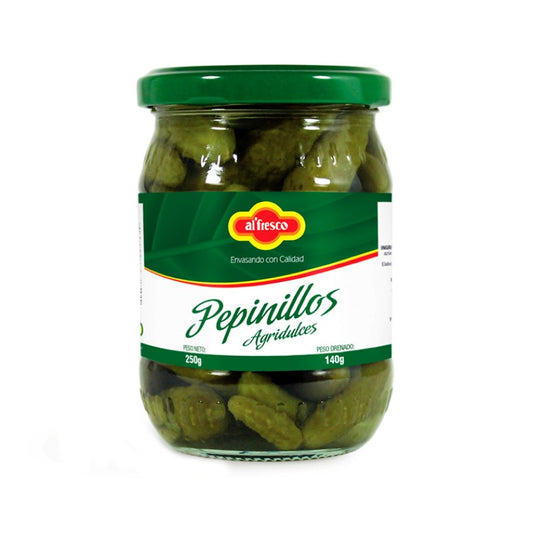 Pepinillo Agridulce Entero X 250 GRS Alfresco