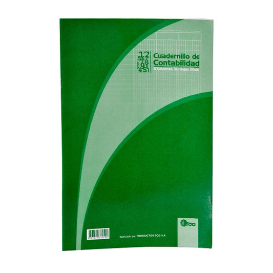 Cuadernillo Contabilidad 3 Columnas X 30 Hojas